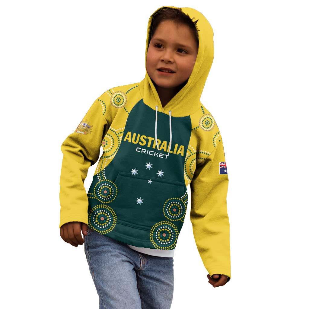 Custom Australia Cricket Kid Hoodie Aussies Champions