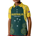 Custom Australia Cricket Kid Polo Shirt Aussies Champions