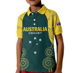 Custom Australia Cricket Kid Polo Shirt Aussies Champions