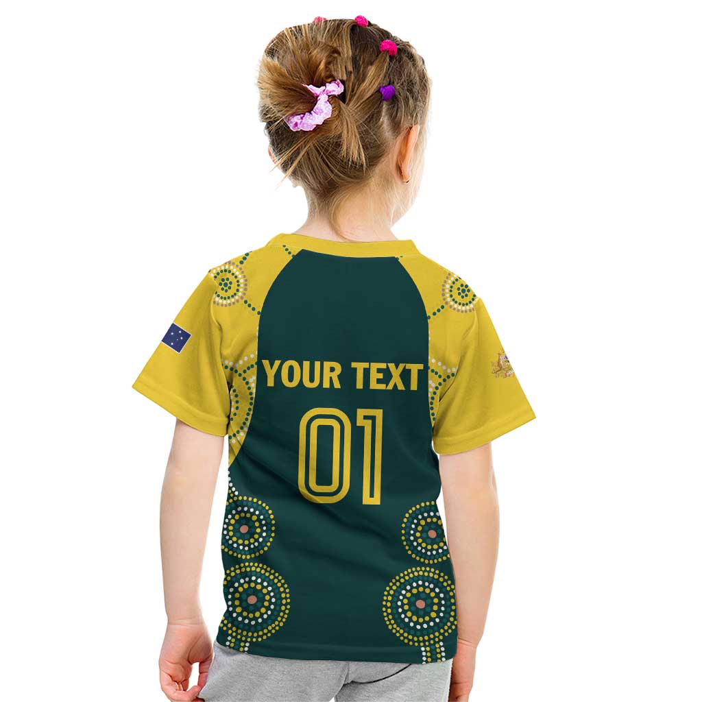 Custom Australia Cricket Kid T Shirt Aussies Champions