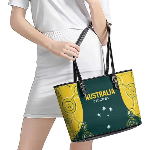 Australia Cricket Leather Tote Bag Aussies Champions