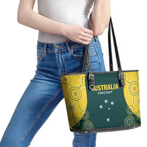 Australia Cricket Leather Tote Bag Aussies Champions