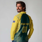 Custom Australia Cricket Long Sleeve Polo Shirt Aussies Champions