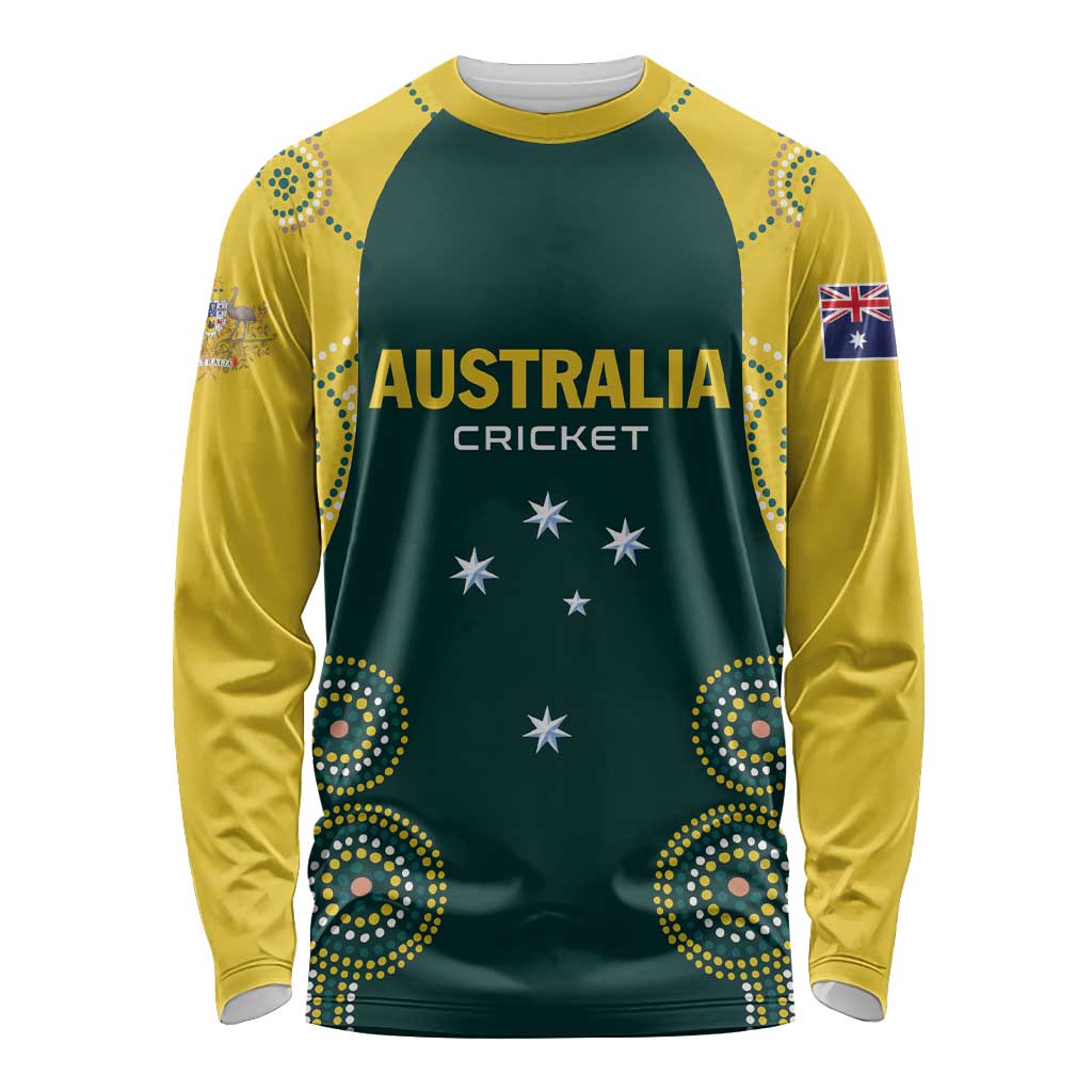 Custom Australia Cricket Long Sleeve Shirt Aussies Champions