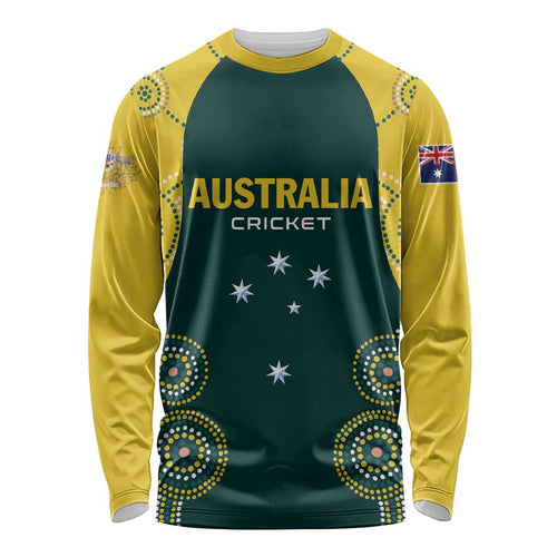 Custom Australia Cricket Long Sleeve Shirt Aussies Champions