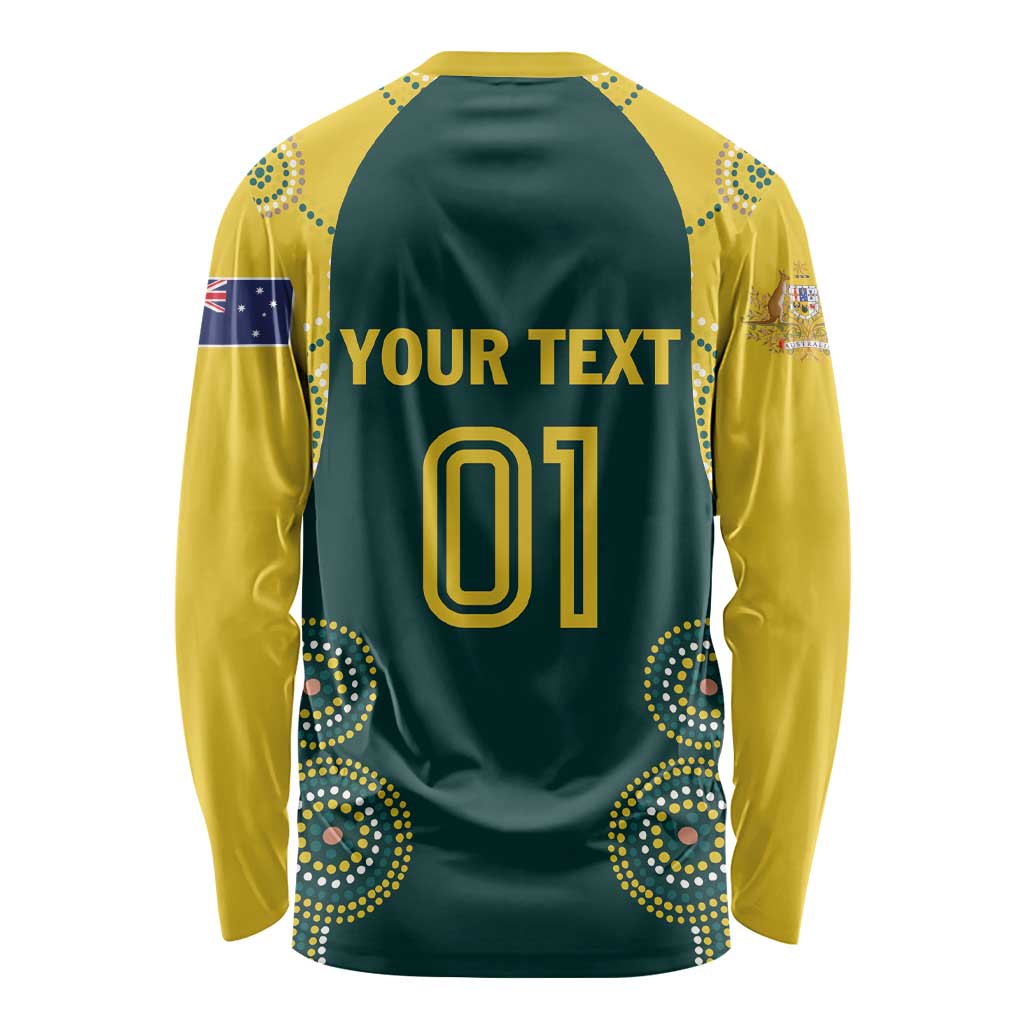 Custom Australia Cricket Long Sleeve Shirt Aussies Champions
