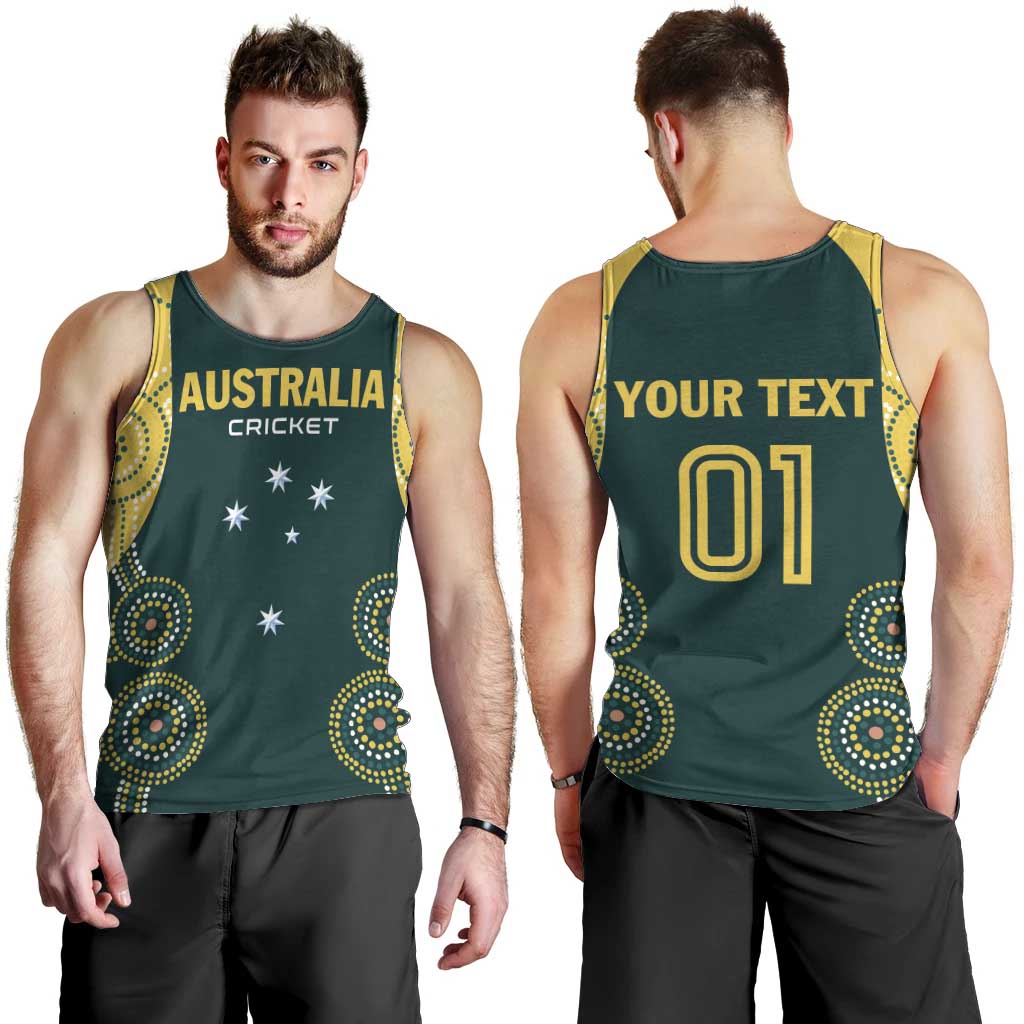 Custom Australia Cricket Men Tank Top Aussies Champions