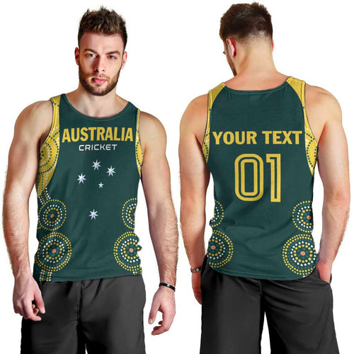 Custom Australia Cricket Men Tank Top Aussies Champions