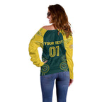 Custom Australia Cricket Off Shoulder Sweater Aussies Champions
