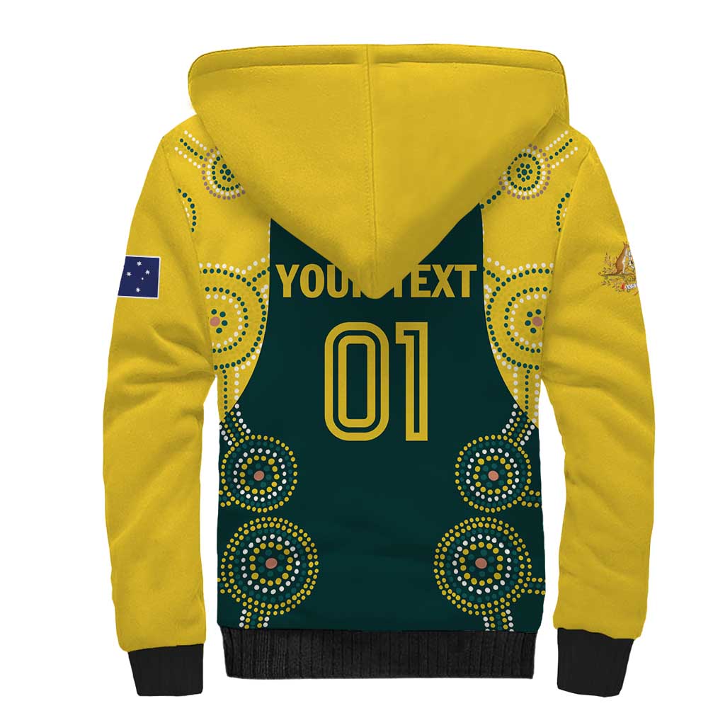 Custom Australia Cricket Sherpa Hoodie Aussies Champions
