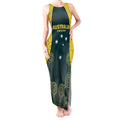 Custom Australia Cricket Tank Maxi Dress Aussies Champions