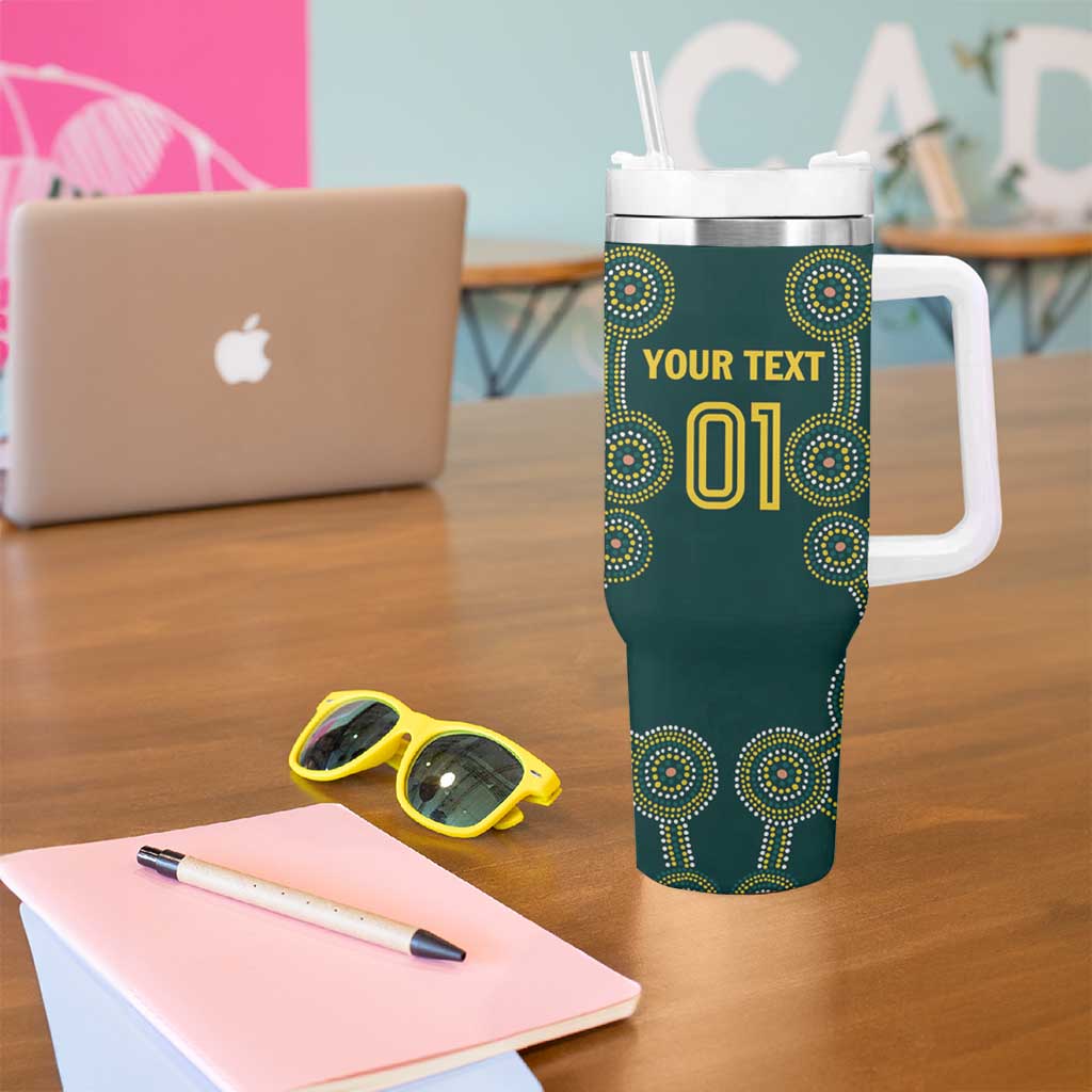 Custom Australia Cricket Tumbler With Handle Aussies Champions