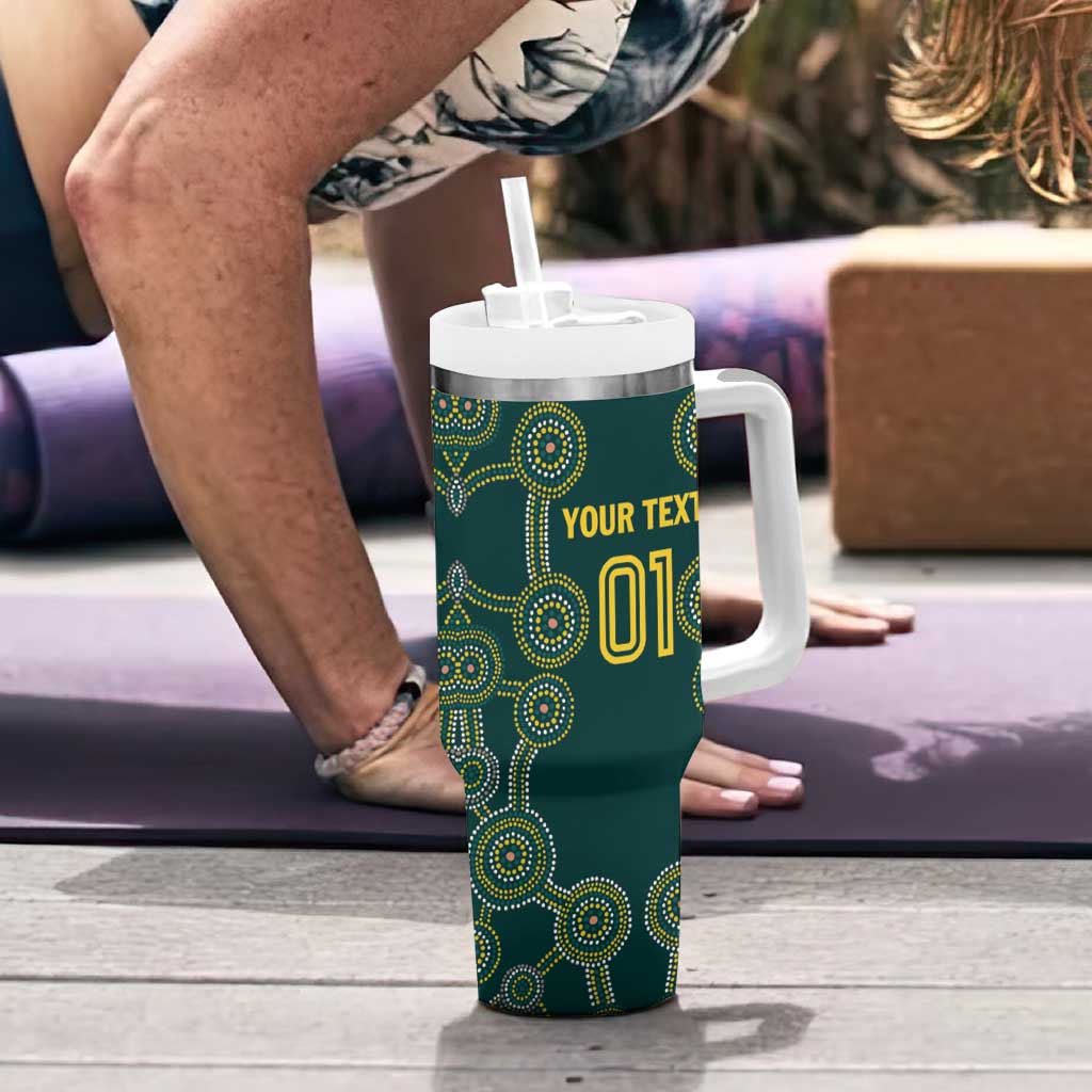 Custom Australia Cricket Tumbler With Handle Aussies Champions