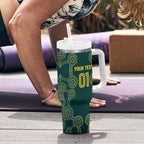 Custom Australia Cricket Tumbler With Handle Aussies Champions