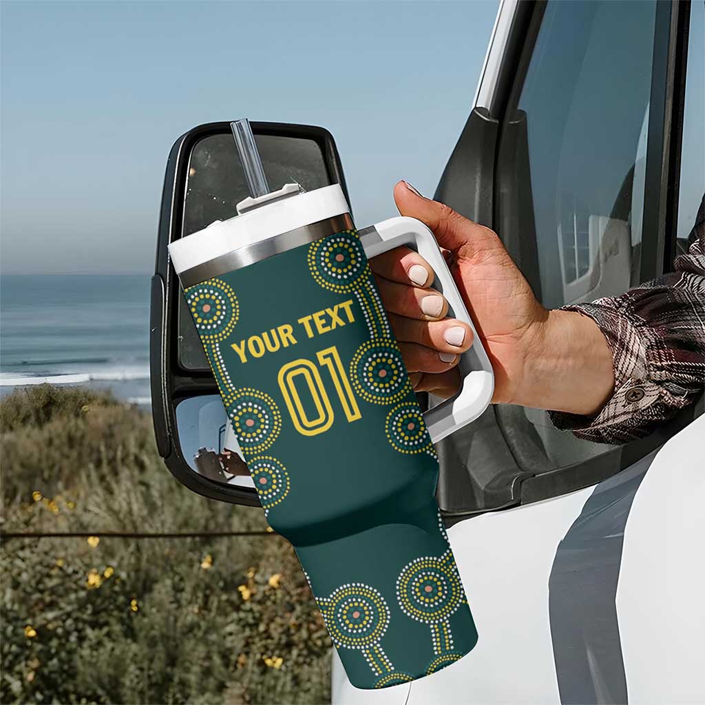 Custom Australia Cricket Tumbler With Handle Aussies Champions