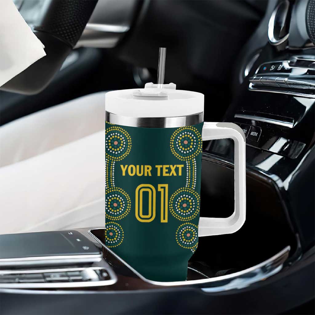 Custom Australia Cricket Tumbler With Handle Aussies Champions