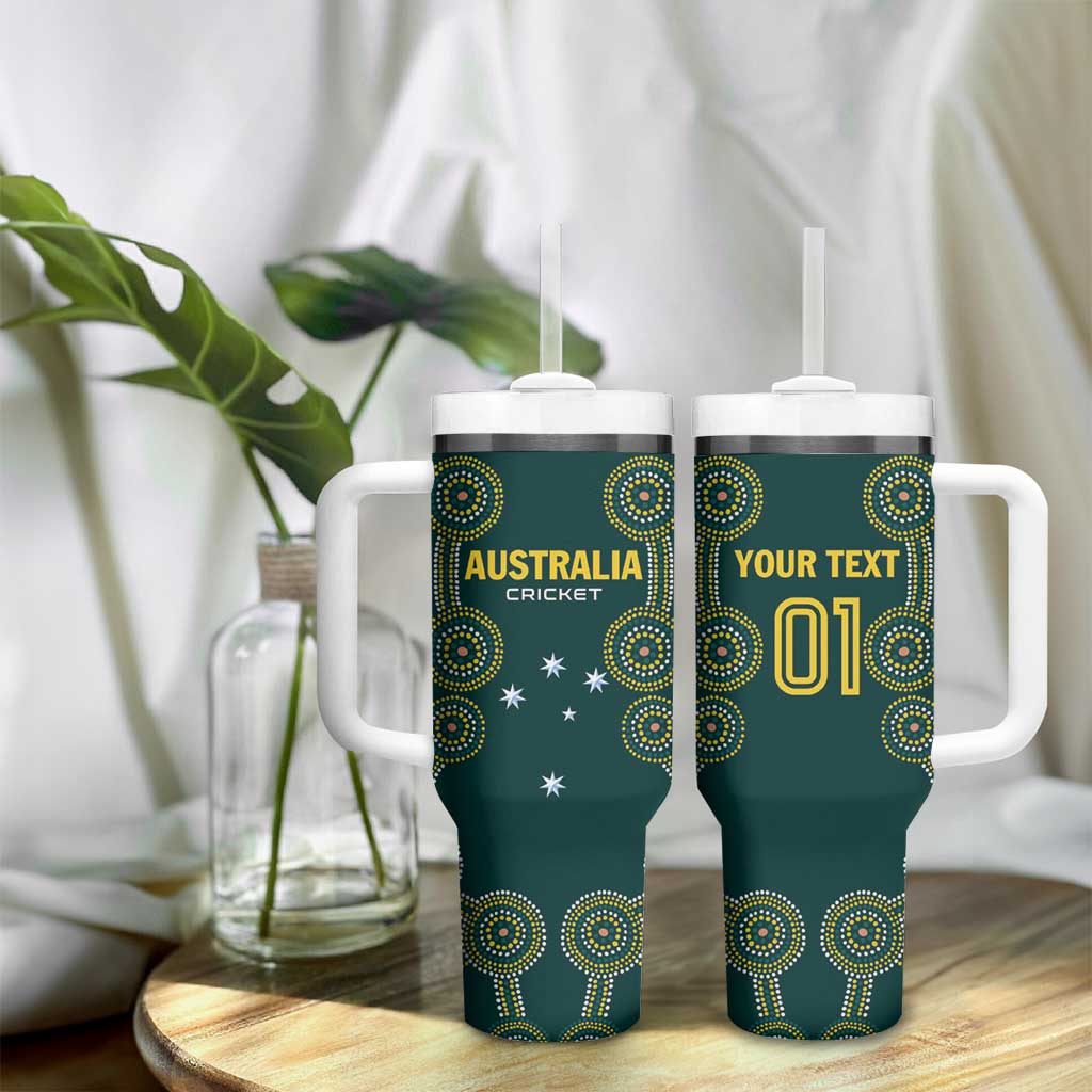 Custom Australia Cricket Tumbler With Handle Aussies Champions