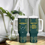Custom Australia Cricket Tumbler With Handle Aussies Champions