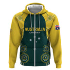 Custom Australia Cricket Zip Hoodie Aussies Champions