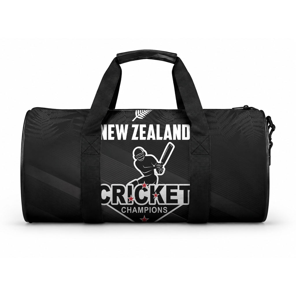 New Zealand Cricket Duffle Bag Aotearoa Black Cap Come On