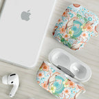 Australia Pink Cockatoo Aboriginal Art AirPods Case Tropical Hibiscus Floral Style