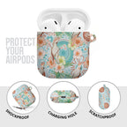 Australia Pink Cockatoo Aboriginal Art AirPods Case Tropical Hibiscus Floral Style