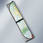 Australia Pink Cockatoo Aboriginal Art Auto Sun Shade Tropical Hibiscus Floral Style