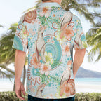 Australia Pink Cockatoo Aboriginal Art Hawaiian Shirt Tropical Hibiscus Floral Style