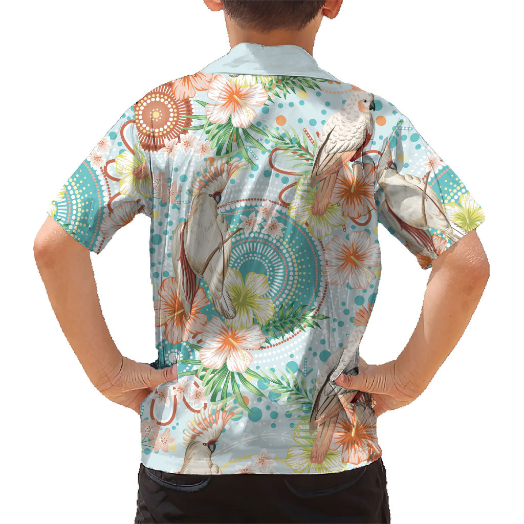 Australia Pink Cockatoo Aboriginal Art Hawaiian Shirt Tropical Hibiscus Floral Style