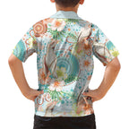 Australia Pink Cockatoo Aboriginal Art Hawaiian Shirt Tropical Hibiscus Floral Style
