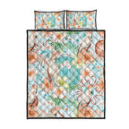 Australia Pink Cockatoo Aboriginal Art Quilt Bed Set Tropical Hibiscus Floral Style