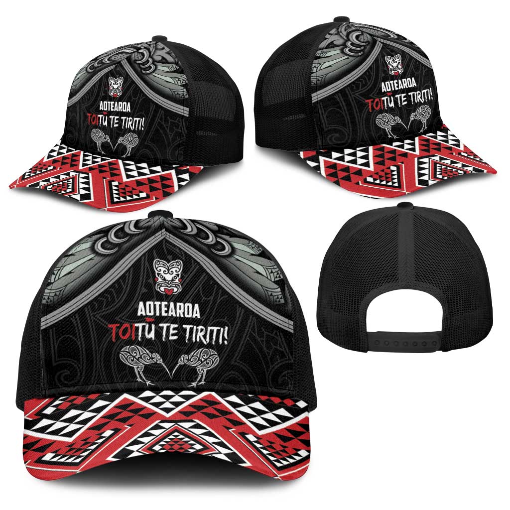 Aotearoa Toitu Te Tiriti Waitangi Baseball Net Cap Proud To Be Maori - Aussie Hoodie