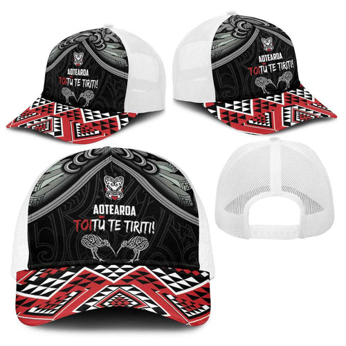 Aotearoa Toitu Te Tiriti Waitangi Baseball Net Cap Proud To Be Maori - Aussie Hoodie