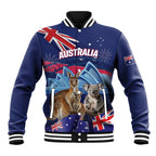 Personalised Australia Kangaroo Koala Baseball Jacket Aussie Flag Inspired