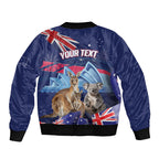 Personalised Australia Kangaroo Koala Bomber Jacket Aussie Flag Inspired
