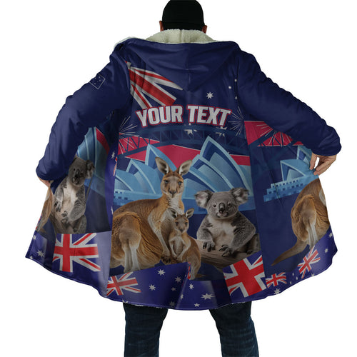 Personalised Australia Kangaroo Koala Cloak Aussie Flag Inspired