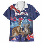 Personalised Australia Kangaroo Koala Hawaiian Shirt Aussie Flag Inspired