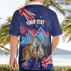 Personalised Australia Kangaroo Koala Hawaiian Shirt Aussie Flag Inspired