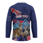 Personalised Australia Kangaroo Koala Hockey Jersey Aussie Flag Inspired