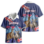 Personalised Australia Kangaroo Koala Kid Hawaiian Shirt Aussie Flag Inspired