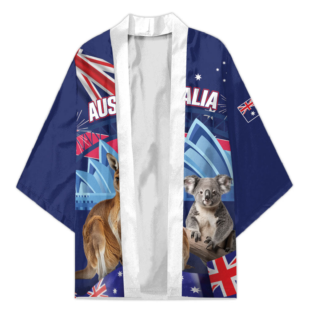 Personalised Australia Kangaroo Koala Kimono Aussie Flag Inspired