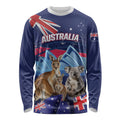 Personalised Australia Kangaroo Koala Long Sleeve Shirt Aussie Flag Inspired