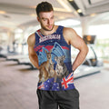 Personalised Australia Kangaroo Koala Men Tank Top Aussie Flag Inspired