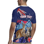 Personalised Australia Kangaroo Koala Rugby Jersey Aussie Flag Inspired
