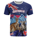 Personalised Australia Kangaroo Koala T Shirt Aussie Flag Inspired