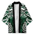 Personalised Maori Ngai Tahu Kimono Silver Fern Kowhaiwhai Art
