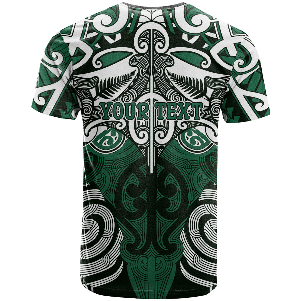 Personalised Maori Ngai Tahu T Shirt Silver Fern Kowhaiwhai Art
