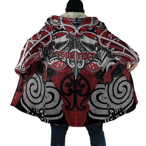 Personalised Maori Ngapuhi Cloak Silver Fern Kowhaiwhai Art