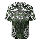 Personalised Maori Ngati Awa Baseball Jersey Silver Fern Kowhaiwhai Art