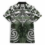 Personalised Maori Ngati Awa Hawaiian Shirt Silver Fern Kowhaiwhai Art
